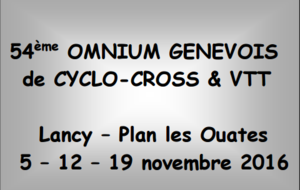 Cyclo-Cross de Plan les Ouates 1ère manche